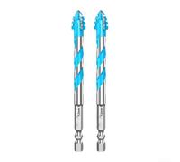 Excentrique Carbure 6mm pour Verre et pour carrelage Excentrique | Carbure pour professionnel, pointe excentrique, perçage verre fissure, queue hex 6.35mm, pour idéal bricolage(2PCS 12mm)