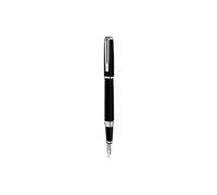 WATERMAN Exception Stylo plume fin, Noir, plume fine 18K, encre bleue, Coffret cadeau Noir