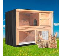 Excerando Housse de clapier pour Lapin, Durable 210D Housse de Cage à Lapin Thermique Double Couche Housse pour clapier pour Lapin pour l'hiver - 122 cm L x 50,8 cm l x 104 cm H