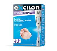 EXCILOR - Duopower - Extra fort pour le traitement des verrues - Cryothérapie et gel acide - Verrues des mains et des pieds - Résultats visibles dès le 5e jour - Cliniquement prouvée