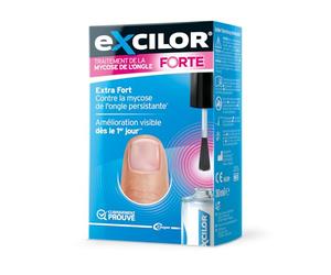 EXCILOR Forte - Mycose Ongles Traitement Extra Fort - Pieds et mains - 30ml | Contre la mycose persistante - Amélioration visible dès le 1er jour* - Application facile - Sans Limer - Cliniquement prouvé