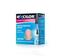 EXCILOR - Solution - Traitement de la Mycose De l’Ongle - Pénétration Instantanée* - Pour Des Ongles Sains & Beaux - Application Facile Au Pinceau - Sans Limer - Cliniquement Prouvé** - 3,3ml