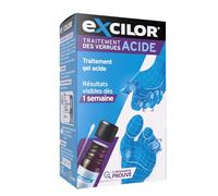 EXCILOR - VERRUXIT - Traitement Verrues - Gel Acide Forte - Résultats Visibles en 1 Semaine - 4 ml