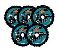EXCircular Saw Blade 75mm 5pcs HSS HSS Saw Blade for Cutting Soft Metal Copper Aluminum Wood Plastic Diamond Disc
