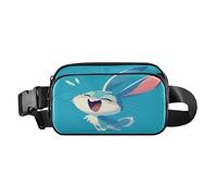 Excited Bunny Sac banane mignon pour homme et femme avec sangle réglable pour entraînement, course à pied, randonnée, lapin excité, bleu foncé, taille 1, Excited Bunny Bleu foncé, 1 size