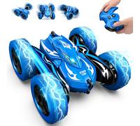Excitobo Voiture télécommandée pour 4, 5, 6, 7, 8, 9, 10, 11, 12 ans, double face 360° et 4WD rechargeable, Drift RC Race Car Toy pour enfants, cadeaux d'anniversaire, panier
