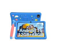 ExcitPower K10 Tablette pour Enfants 10.1 pouces Android 15 avec Contrôle Parental,12Go RAM + 64Go ROM,Educatives Tablette,5000mAh,Livrée+ Stylet