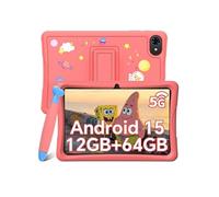 ExcitPower K10 Tablette pour Enfants 10.1 pouces Android 15 avec Contrôle Parental,12Go RAM + 64Go ROM,Educatives Tablette,5000mAh,Livrée+ Stylet