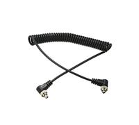 ExcLent Câble spiralé mâle vers mâle Flash PC Sync compatible avec Canon/Nikon