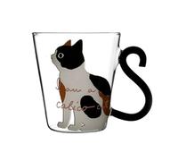 ExcLent Creative Cute Cat Coffee Milk Cat Claw Tasse en verre