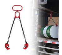 EXCLURA Élévateur de Fût à Chaîne Élévateur de Fûts à Chaîne d'une Capacité de Charge de 500 kg, Élévateur de Fûts Vertical/Horizontal, Élingue à Chaîne de Serrage de Fûts en Métal Mise à Jour