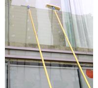 EXCLURA Raclette Vitre Nettoyeur de Vitres à Longue Portée avec Raclette et Grattoir, Kit de Lavage de Vitres avec Perche D'extension Renforcée, Outil de Nettoyage de Vitres Haut(2.3m/7.5ft)