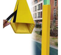 EXCLURA Rembourrage pour Poteau de Basket-Ball Housse de Colonne Carrée Hauteur 183 cm, Protection de Poteau Carré, Rembourrage pour Poteau de Basket pour Absorption des Chocs(Yellow,8x8/20x20cm)