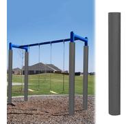 EXCLURA Rembourrage pour Poteau de Basket-Ball Rembourrage de Poteau pour Aire de Jeux et Balançoire, 213 cm, Protection Épaisse en Mousse pour Poteau de Panier de Basket(Gray,3 in (7.5 cm))