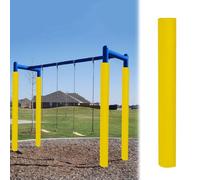 EXCLURA Rembourrage pour Poteau de Basket-Ball Rembourrage de Poteau pour Aire de Jeux et Balançoire, 213 cm, Protection Épaisse en Mousse pour Poteau de Panier de Basket(Yellow,10 in (25.5 cm))