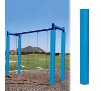 EXCLURA Rembourrage pour Poteau de Basket-Ball Rembourrage de Poteau pour Aire de Jeux et Balançoire, 213 cm, Protection Épaisse en Mousse pour Poteau de Panier de Basket(Blue B,6 in (15 cm))