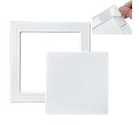 EXCLURA Trappe de Visite Panneau D'accès Autocollant pour Carrelage, Porte de Révision sans Perçage avec Couvercle Amovible, Trappe D'inspection pour la Maintenance(White, 250x250mm(9 7/8x9 7/8"))