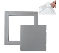 EXCLURA Trappe de Visite Panneau D'accès Autocollant pour Carrelage, Porte de Révision sans Perçage avec Couvercle Amovible, Trappe D'inspection pour la Maintenance(Gray,100x100mm(4x4))