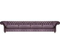 Exclusif Chesterfield Violet Canapé rembourré quatre places Sièges nobles