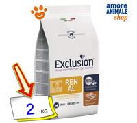 Exclusion Chien Rénale Adult Petit Breed Porc Sorgho Et Riz Nourriture Sec 2 KG