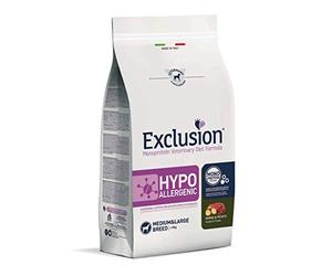 Exclusion Diet Hypoallergénique Moyen/Large Breed Cheval et Pommes de terre 2 kg, Aliments pour Chien