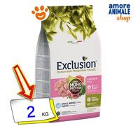 Exclusion Dog Méditerranée Monoprotein Noble Grain Chiot Petite Race Poulet 2 Kg
