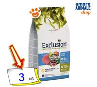 Exclusion Méditerranée Monoprotéiné Noble Grain Adulte Moyenne Race Thon 3/12 Kg
