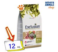 EXCLUSION MÉDITERRANÉE MONOPROTEIN NOBLE GRAIN Nourriture pour Chiens ADULT LARGE AGNEAU 12 KG