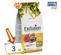 Exclusion Méditerranée Monoprotéique Noble Grain Adulte Moyen Poids Bœuf 3/12 KG
