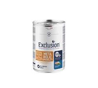 Exclusion métabolique et mobilité humide chien all breeds pour chiens adultes goût porc et fibres, hypoallergénique | 6 boîtes de 400 grammes chacune.