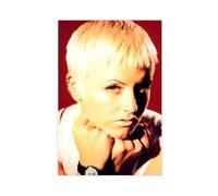 Exclusive Art Edition - Poster sur toile - Célèbre rock star féminine The Lead Singer of Great Rock Band The Cranberries Dolores O'Riordan - Style vintage années 90 - Bad Girl - Poster mural -