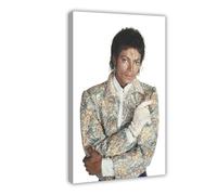 Exclusive Art Poster 8 sur toile représentant le chanteur Michael Jackson, portrait et icône vintage, décoration murale pour salon, chambre à coucher (20 x 30 cm)