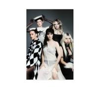 Exclusive Art Poster esthétique sur toile avec inscription « Girl Rock Band The Last Dinner Party » - Décoration pour chambre à coucher, bureau, chambre - Cadeau - 20 x 30 cm