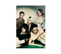 Exclusive Art Poster esthétique sur toile avec inscription « Girl Rock Band The Last Dinner Party » pour décoration de chambre à coucher, bureau, cadeau (50 x 75 cm)