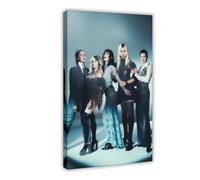 Exclusive Art Poster esthétique sur toile avec inscription « The Last Dinner Party » - Décoration pour chambre à coucher, bureau, chambre - Cadeau - 40 x 60 cm