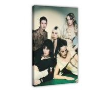 Exclusive Art Poster esthétique sur toile Motif groupe de rock The Last Dinner Party 20 x 30 cm