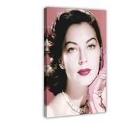 Exclusive Art Poster sur toile avec actrice gracieuse Ava Gardner - Décoration murale pour salon, chambre à coucher - 40 x 60 cm