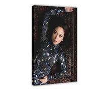 Exclusive Art - Poster sur toile avec portrait de Laufey - Décoration pour chambre à coucher, bureau, chambre à coucher, cadeau (20 x 30 cm)