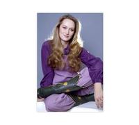 Exclusive Art Poster sur toile de la célèbre actrice Meryl Streep Vintage Old Movie Fans Cadeau Portrait Poster 8 Impression sur toile Décoration murale pour salon, chambre à coucher 20,3 x 30,5 cm