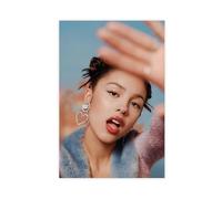 Exclusive Art - Poster sur toile portrait de la chanteuse Olivia de Rodrigo - Décoration pour chambre à coucher, bureau, chambre - Cadeau - 30 x 45 cm