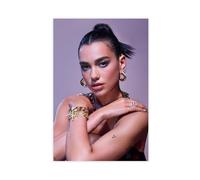 Exclusive Art - Poster sur toile portrait de la chanteuse populaire Dua - Décoration pour chambre à coucher, bureau, chambre - Cadeau - 50 x 75 cm