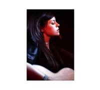Exclusive Art Poster sur toile portrait de la chanteuse populaire Folk Rock Amy MacDonald pour décoration de chambre à coucher, bureau, cadeau 20 x 30 cm