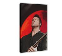 Exclusive Art - Poster sur toile - Portrait du groupe OneRepublic - Décoration pour chambre à coucher, bureau, chambre - Cadeau - 60 x 90 cm