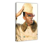 Exclusive Art Poster sur toile portrait du rappeur populaire Tyler The Creator - Décoration pour chambre à coucher, bureau, chambre - Cadeau - 40 x 60 cm