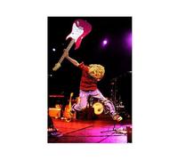 Exclusive Art Poster sur toile représentant Kurt Cobain Nirvana 90S - Décoration murale pour salon, chambre à coucher - 50 x 75 cm