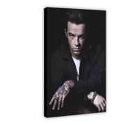 Exclusive Art Poster sur toile représentant le célèbre rappeur et chanteur Salmo Cool 20 x 30 cm