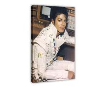 Exclusive Art Poster sur toile représentant Michael Jackson et chanteur vintage 40 x 60 cm
