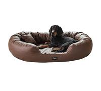exclusive BED Nancy Panier pour Chien en Cuir écologique orthopédique L-XXL 4 Couleurs, Durable, antidérapant, résistant à l'abrasion, indéchirable (L, Marron)
