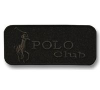 Exclusive Embroidered Motif 'Polo Club' black, for ironing on by TOKO-Kurzwaren
