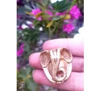 Exclusive Global Petite statue de Seigneur Ganesh en laiton, sculpture de 3,5 cm, idole de dieu hindou pour décoration de temple de la maison et Puja, 35 g